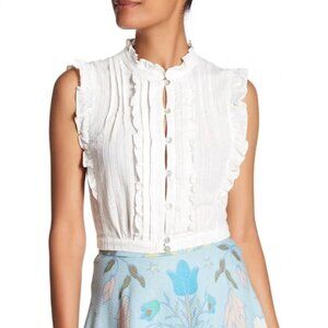 Anthropologie Tracy Reese Yvette Cropped Blouse